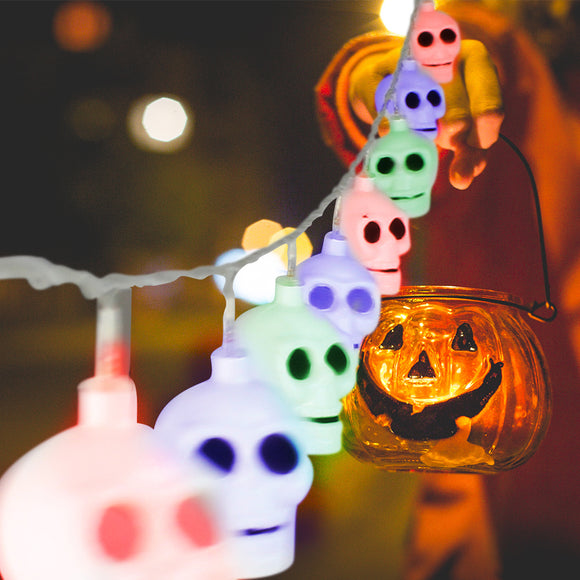 MoFun 16PCS Halloween Ghost LED String Light Toy Decoration Toys Party Home Decor