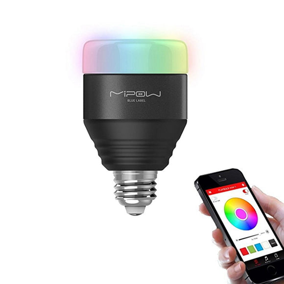 MIPOW E27 LED Bulb 5W RGB Light Smart Bluetooth 4.0 Wireless App Control AC100-240V
