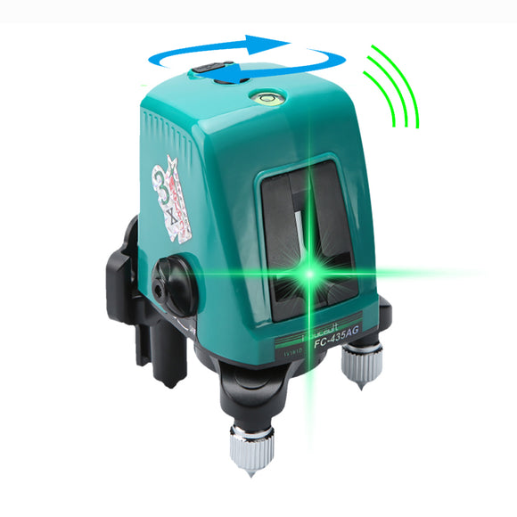 Foucault FC-435AG Mini Infrared Laser Level with Oblique Function Line Projector 2 Line 1 Brightening Point Green Light