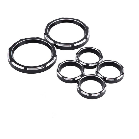 Motorcycle Instrument Board Gauge Bezel Cover Kit For Harley Street Glide 96-13