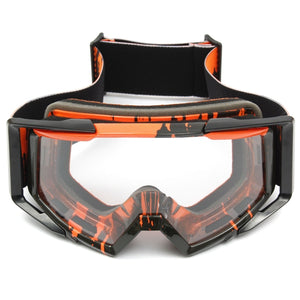 Motocross Helmet Clear Goggles Racing Windproof Eyewear For Motorcycle Off Road ATV Quad Dirt Bike