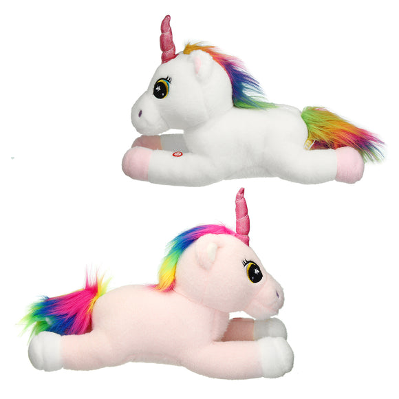 40cm Big LED Light Up Cute Unicorn Stuffed Animals Plush Doll Soft Toys Gifts