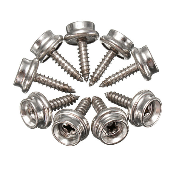 25PCS M415mm Stainless Steel Screw Snap Button Wall Nail