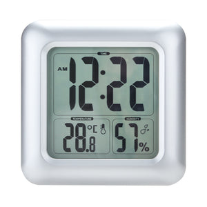 Waterproof Wall Clock Shower Bathroom Digital Clock Table Hygrometer Thermometer