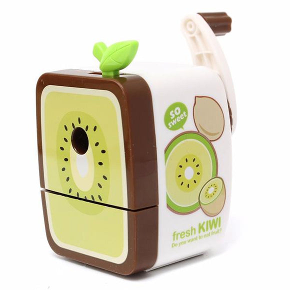 Pencil Sharpener Fruit Rotary Hand Crank Manual School Stationery Desktop