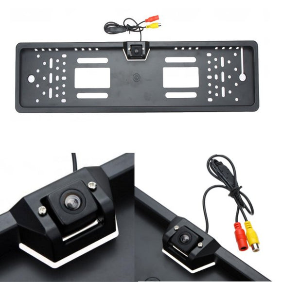 Car Rear View Camera Waterproof License Plate Frame Back Car Parking Viewer For Europe License