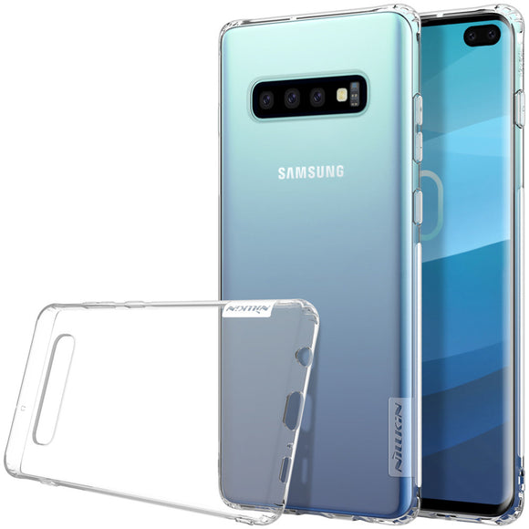 NILLKIN Transparent Shockproof Anti-slip Soft TPU Back Cover Protective Case for Samsung Galaxy S10 Plus / S10+