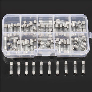 100Pcs 5x20mm Quick Blow Glass Tube Fuse Assorted Kits 3 - 20A