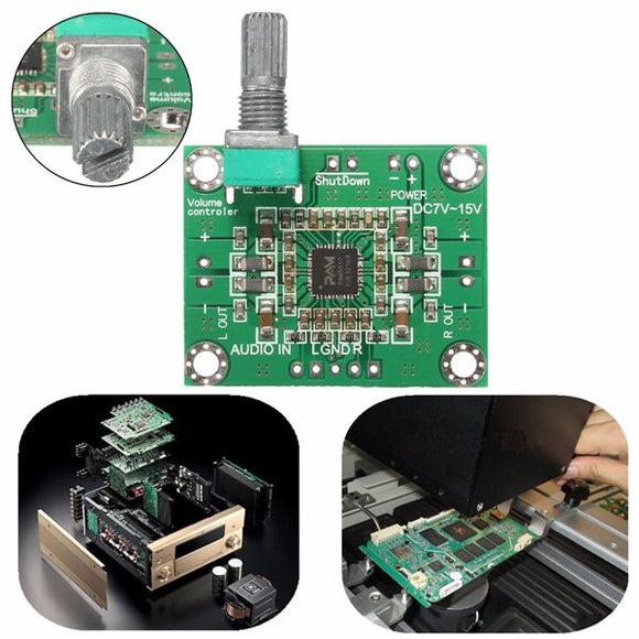 PAM8610 DC 7-15V Amplifier PCB Circuit Board 10W*10W