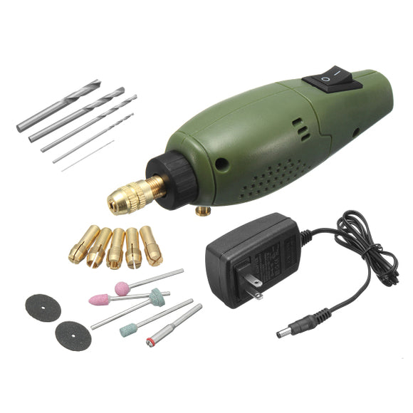 Raitool 12V Mini Drill Machine Polishing Wood Carving Electric Drill Electric Grinding Set