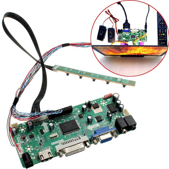 LCD Controller Board HD DVI VGA Audio PC Module Kit For 15.6 Inch Display