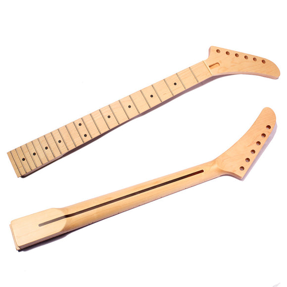 Electric Guitar Neck Maple Wood Dot Inlay 22 Fret For Fender Strat Parts Replacement