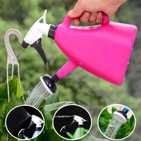 1200ml Dual Use Hand Pressure Watering Can Gardening Adjustable Handheld Sprinkling Can