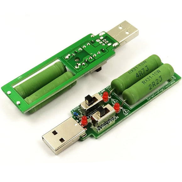 USB Resistor DC Electronic Load Adjustable 3 Current 5V 1A/2A/3A Battery Capacity Voltage Tester