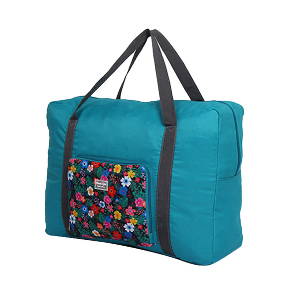 Foldable Floral Luggage Bags Capacity Outdooors Travel Shoulderbags Light Weight Duffel Bags