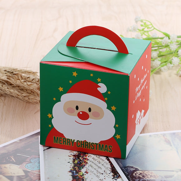 Christmas 2017 Santa Paper Gift Box Candy Box Party Christmas Stocking Jewelry Packaging Box