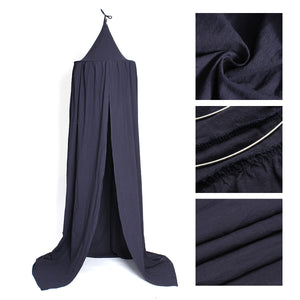 Royal Blue Canopy Bed Netting Cotton Mosquito Bedding Net Baby Kids Reading Play Tents