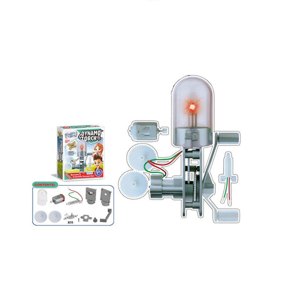 Dynamo TorchMotor Generator Green Educational Science Toy Experiment