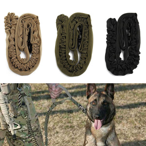 Tactical Dog Leash Control Handle Police Military Training Army Elastic Bungee