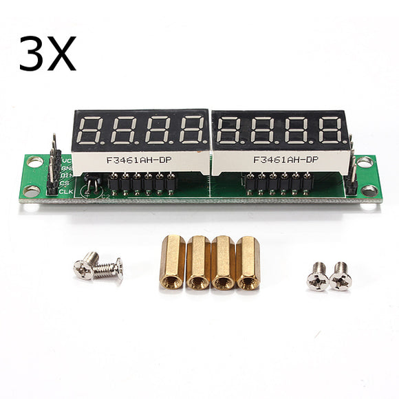 3Pcs MAX7219 Red 8 Bit Digital Tube LED Display Module For Arduino MCU