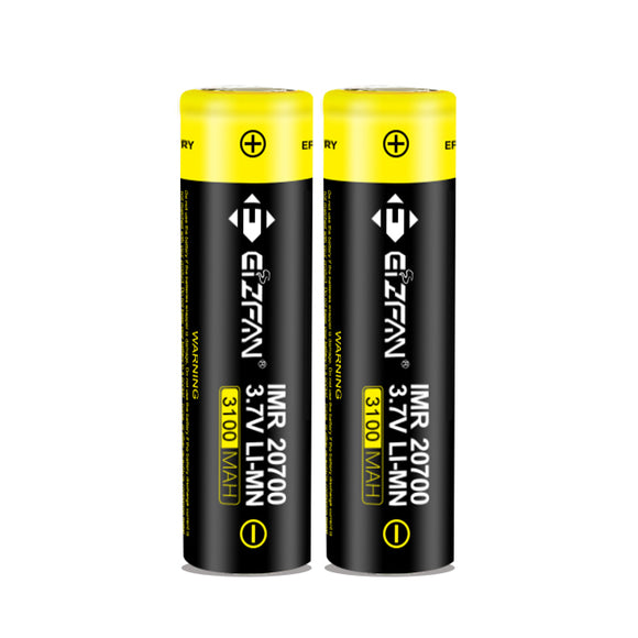 Eizfan 2pcs 20700 li ion battery sales 3100mAh power tool rechargeable lithium battery 20700