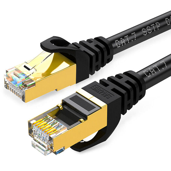SAMZHE 0.5~5M 10Gbps Ultrafine CAT6A Black Ethernet Patch Cable Slim LAN Networking Cable
