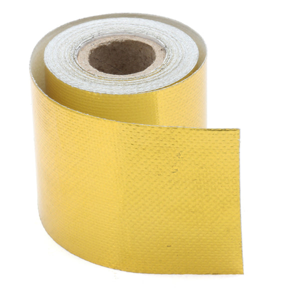 50mm Gold Heat Defense Reflect Reflective Tape Protection Engine Cover 4.5M