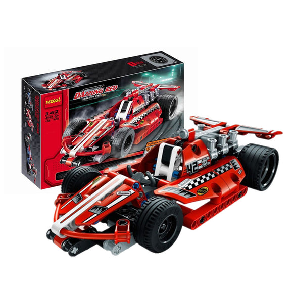 DECOOL 3412 Technic Racing Car 158PCS Building Blocks Toy Sets For Kids Model Toys