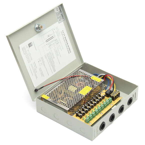 DC 12V 120W 9 Channel 8CH CCTV Power Supply Security Camera LED Strip Power Supply Box