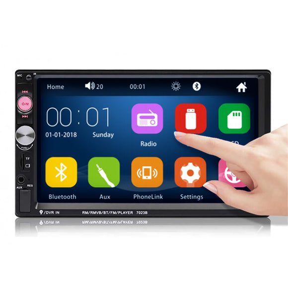 iMars 7023B 7 Inch 2 DIN Car MP5 Player Stereo Radio FM USB AUX HD bluetooth Touch Screen Support Rear Camera