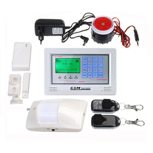 433MHz LCD Touch Keypad Wireless Wired GSM Home Security Alarm System