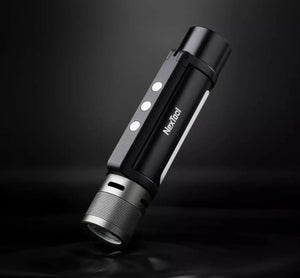 NEXTOOL 6-in-1 1000lm Dual-light Zoomable Alarm Flashlight USB-C Rechargeable Mobile Power Bank Magnetic Camping Work Light