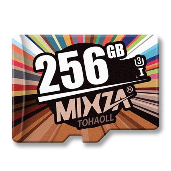 MIXZA Fashion Edition U3 Class 10 256GB TF Micro Memory Card for DSLR Digital Camera MP3 HIFI Player TV Box Smartphone