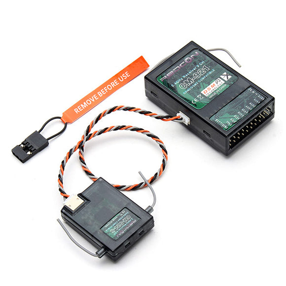 2.4G 9CH CM921 DSM2 DSMX Compatible Receiver W/ CM921S Satellite for Spektrum JR Transmitter