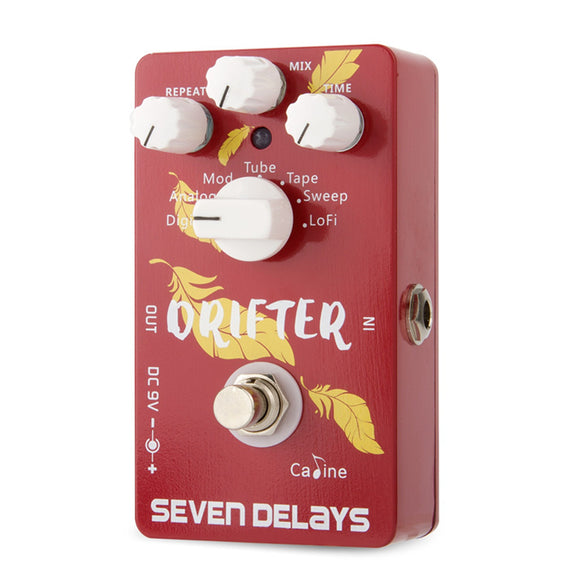 Caline CP-37 SEVEN DELAYS Multi Delay Guitar Effects Pedal with Digital Circuit True Bypass Pedal