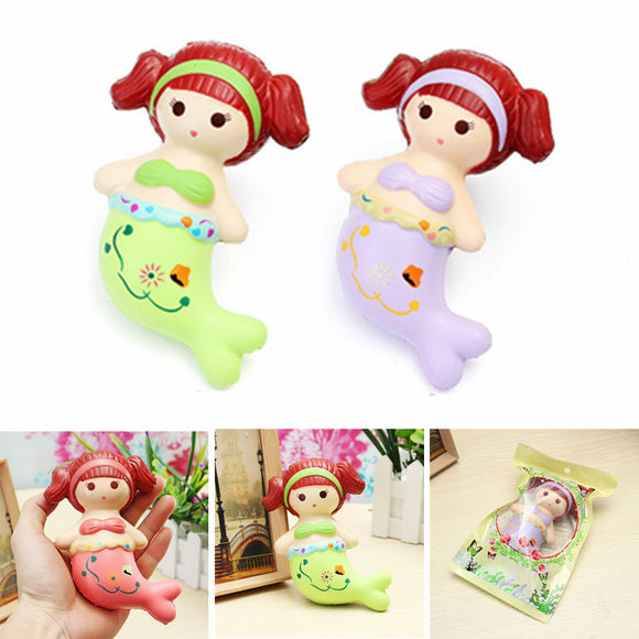 LeiLei Squishy Mermaid Slow Rising Original Packaging Soft Collection Gift Decor Toy