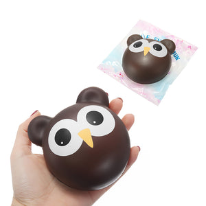 Squishy Owl Chocolate Bun Slow Rising Toy Cute Animals Cartoon Collection Gift Deocor Toy