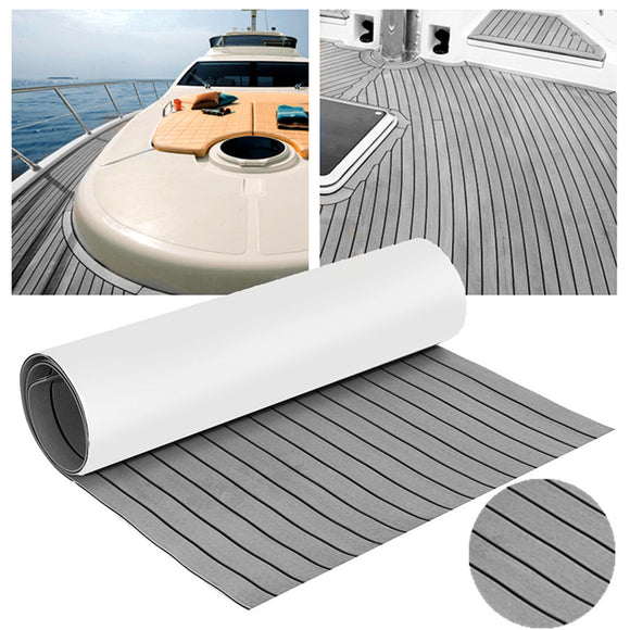 240cm x 45cm x 6mm Grey EVA Foam Teak Sheet Boat Yacht Synthetic Teak Decking With Glue
