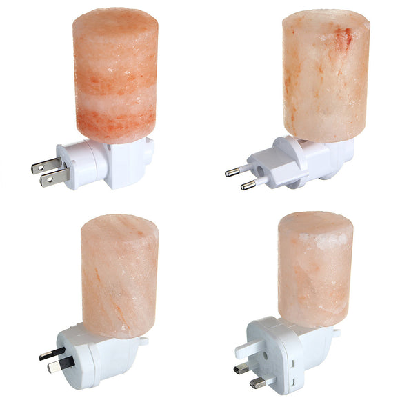 15W Mini Hand Carved Natural Crystal Himalayan Salt Lamp Night Light