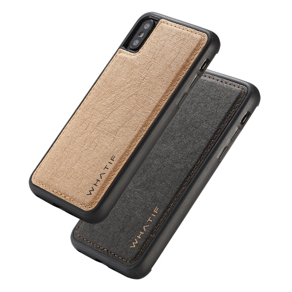 WHATIF Kraft Paper Shockproof Protective Case For iPhone XS Max