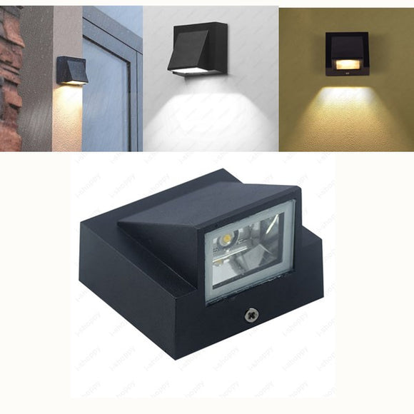 3W Warm White/White Waterproof Outdoor LED Wall Lamp for Gate Balcony Garden Yard AC85-265V