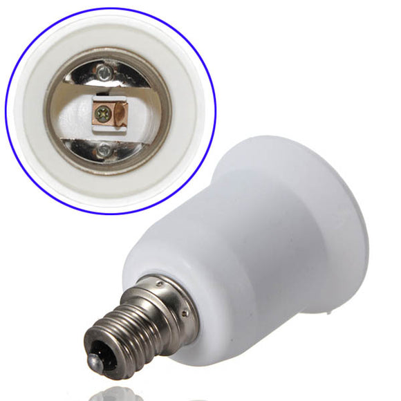 E12 to E27 Candelabra Halogen CFL Bulb Socket Adapter Converter
