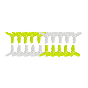 10 pairs KINGKONG/LDARC 1535 38mm PC 3-blade Propeller CW CCW 1.5mm Mounting hole for RC Drone