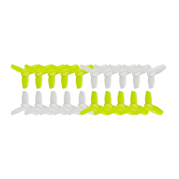 10 pairs KINGKONG/LDARC 1535 38mm PC 3-blade Propeller CW CCW 1.5mm Mounting hole for RC Drone