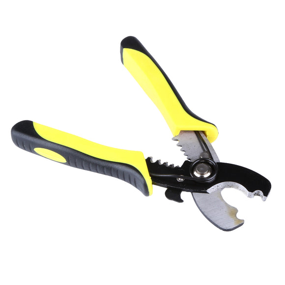 8inch Wire Stripper Cable Cutting Scissor Stripping Pliers Cutter 1.6-4.0mm Hand Tools Yellow Handle