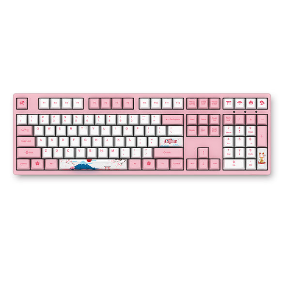 AKKO 3108 V2 108 Key PBT Keycap Akko Pink Switch Type-C Wired Mechanical Gaming Keyboard