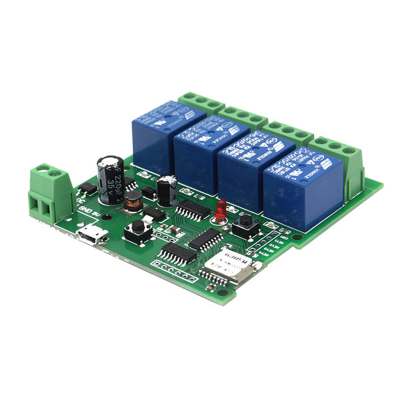 Geekcreit USB 5V Or DC 7V-32V DIY 4 Channel Jog Inching Self-locking