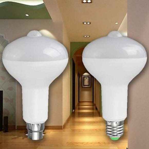 E27 B22 12W PIR Infrared Body Induction Light Sensor Detection LED Corridor Bulb