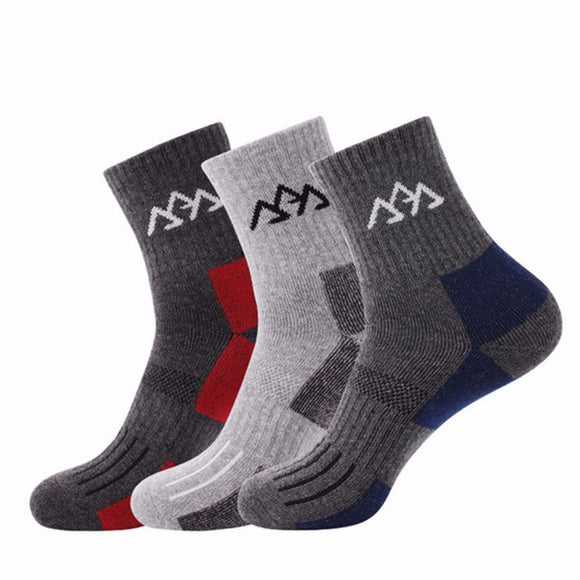 Santo S004 Thick Quick Drying Men Winter Thermal Sport Socks Seamless Striped Cotton Socks
