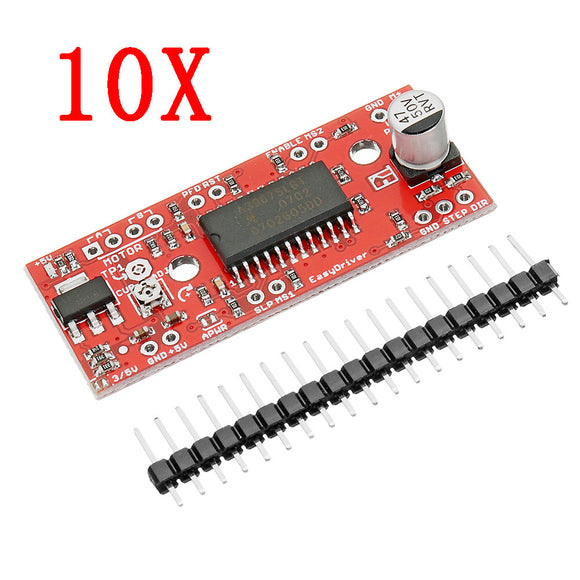 10pcs DC 7V To 30V 150mA To 750mA A3967 Easy Driver Stepper Motor Driver Board For Arduino